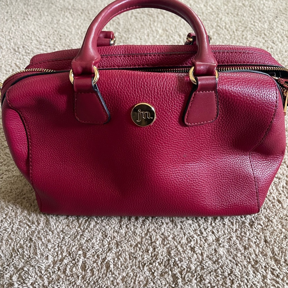 Maroon handbag
